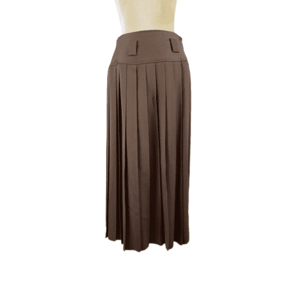 Toffs women's brown pleated skirt size 11/12